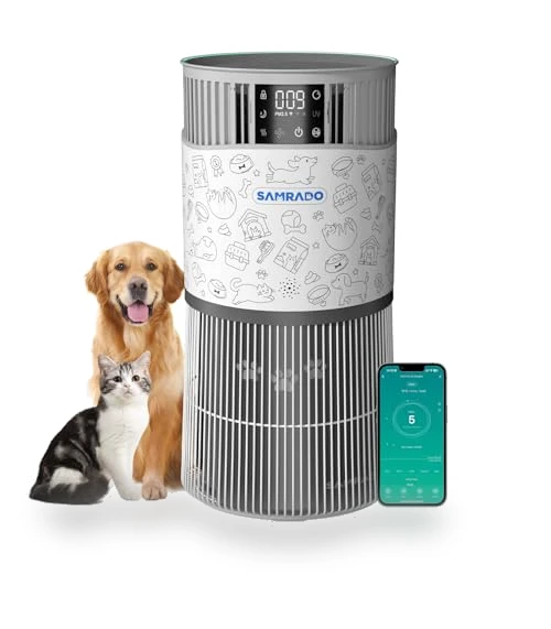 Smart Pet Air Purifier with Aromatherapy Diffuser — Activated Carbon Air Purifiers, Samrado