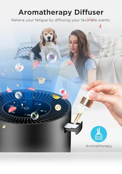 True HEPA Air Purifier for Large Rooms — Activated Carbon Air Purifiers, Mooka