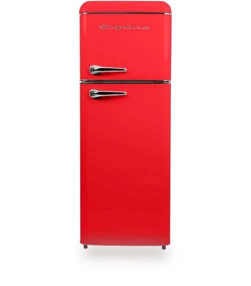 2 Door Apartment Size RETRO Refrigerator with Top Freezer — Mini Fridges, Frigidaire
