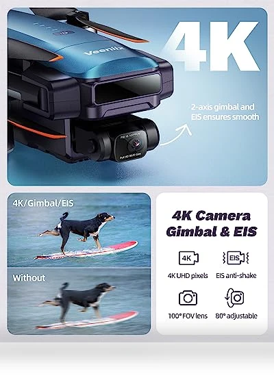 4K Professional Drone with Long Flight Time — Drones, Veeniix