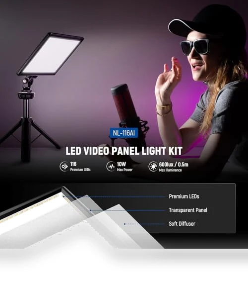 9" LED Video Light Panel — Photography Lighting & Studio Equipment, NEEWER