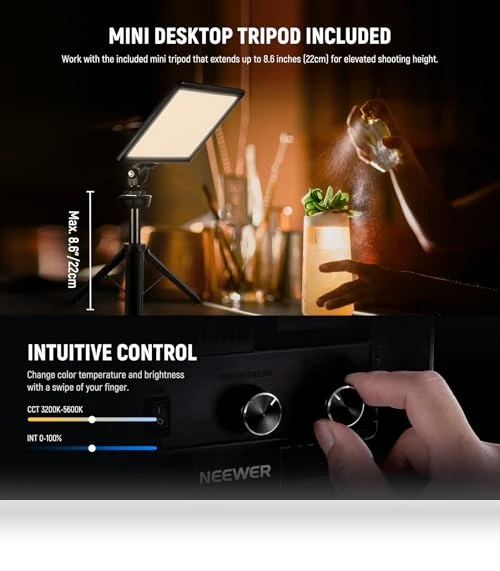 9" LED Video Light Panel — Photography Lighting & Studio Equipment, NEEWER