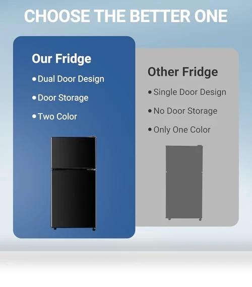Apartment Size Mini Dorm Fridge with Freezer — Mini Fridges, Zyerch