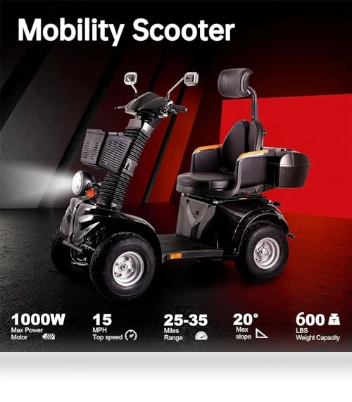 Heavy Duty 4-Wheel Electric Mobility Scooter — Mobility Scooters, Xmatch