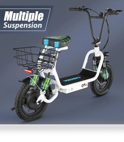 Peak 1200W Electric Scooter with Seat for Adults — Electric Vehicles, Caroma