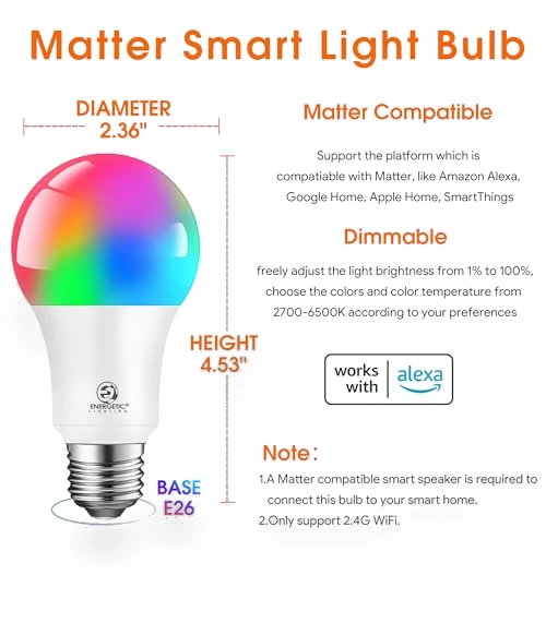 Smart A19 LED Light Bulb — Lighting Solutions, E ENERGETIC LIGHTING