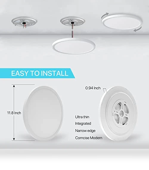 Smart LED Ceiling Light Flush Mount — LED, MELEGAN