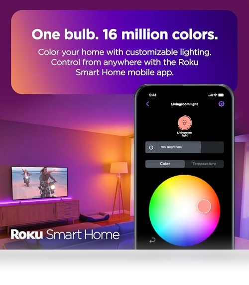 Smart Light Bulbs (Color) — LED, Roku