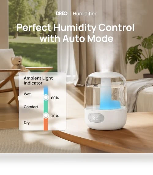 Top Fill Humidifier for Bedroom — Air Moisturizers, Dreo