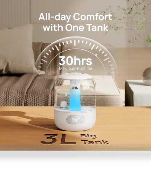 Top Fill Humidifier for Bedroom — Air Moisturizers, Dreo