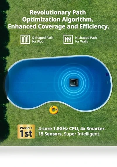 Cordless Robotic Pool Vacuum Cleaner โ Automated Pool Maintenance, Beatbot