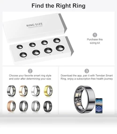 Custom-Made Smart Ring Size Measurement Kit — Smart Rings, Temdan