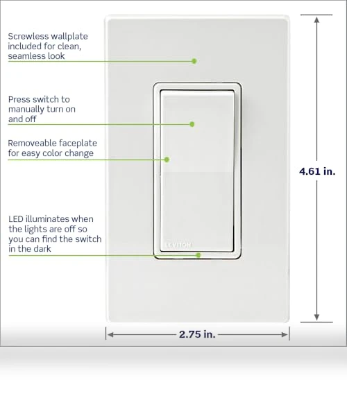 Decora Smart Switch — Smart Home Hubs & Controllers, Leviton