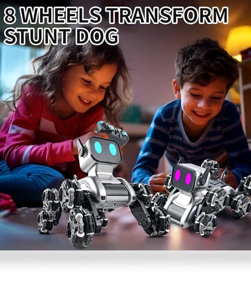 Gesture Sensing Stunt Robot Dog RC Car — Interactive Figures & Robots, Aprilwolf