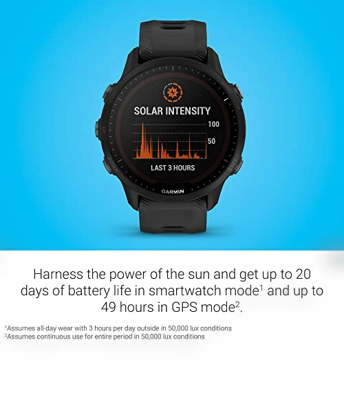 GPS Running Smartwatch with Solar Charging — GPS Units, Garmin
