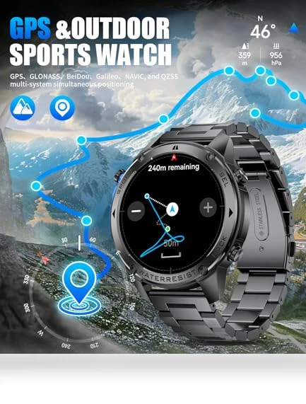 GPS Smart Watch for Men — Smartwatches, HIRREO