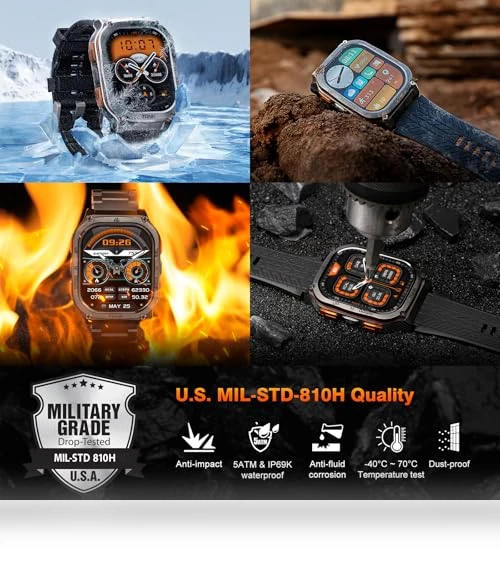 Military Smart Watch with GPS — Smartwatches, AMAZTIM
