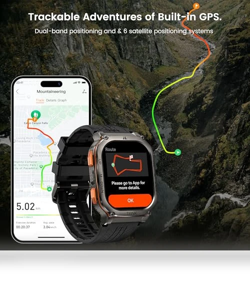 Military Smart Watch with GPS — Smartwatches, AMAZTIM