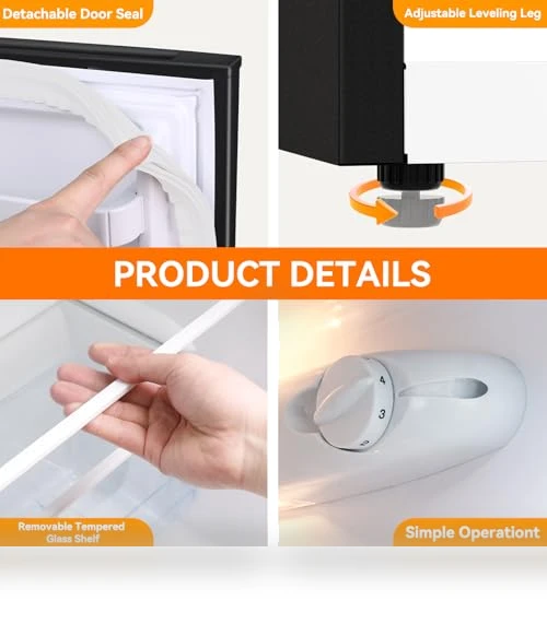 Mini Fridge with Freezer — Mini Fridges, Frestec