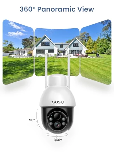 Solar Camera Security Outdoor — Smart Home Security, AOSU