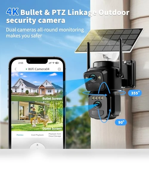 Solar Security Cameras Wireless Outdoor — Smart Home Security, BEZOMIZ