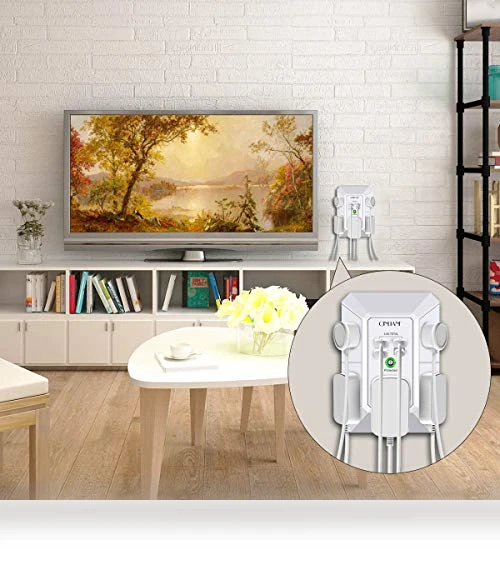 Surge Protector with 5 Outlet Extender and 4 USB Charging Ports — Power Solutions & Surge Protection, QINLIANF