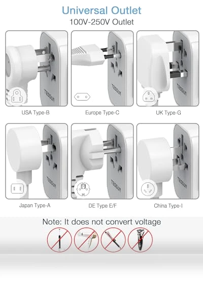 Universal Travel Adapter — Charging Solutions, TESSAN