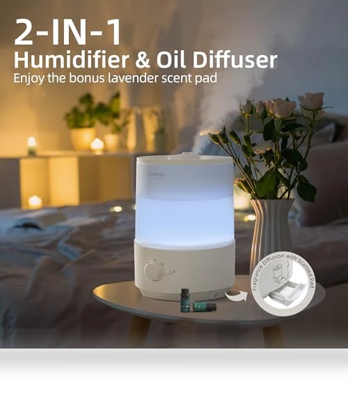 3L Top Fill Cool Mist Humidifier — Air Moisturizers, ASAKUKI