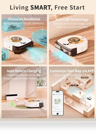 Automatic Robot Vacuum Cleaner — Smart Cleaning Robots, UBPET