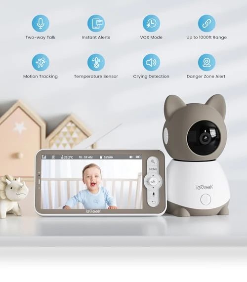 Baby Monitor with 2K Camera and Audio — Baby Monitors, iegeek