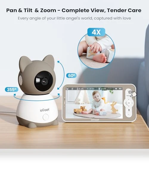 Baby Monitor with 2K Camera and Audio — Baby Monitors, iegeek