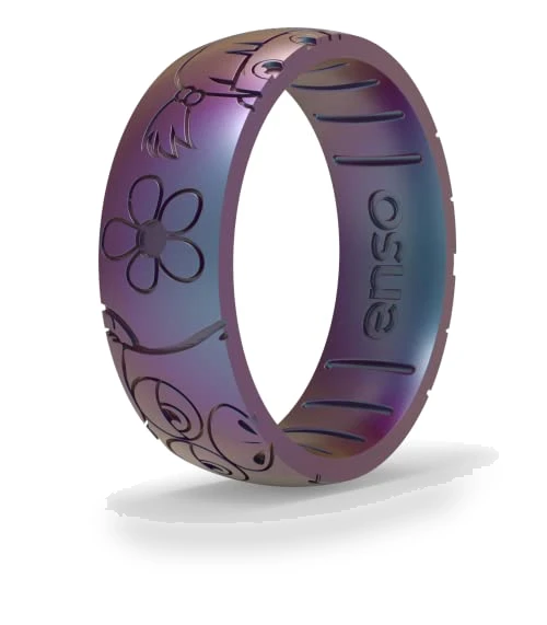 Classic Etched Silicone Rings — Smart Rings, Enso Rings