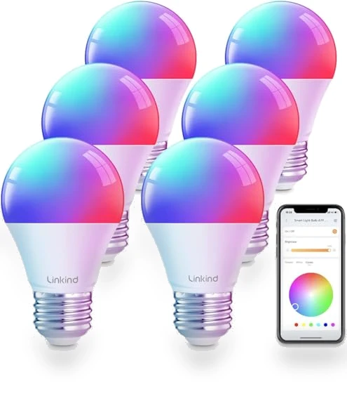 Color Changing Smart WiFi Light Bulbs — LED, Linkind