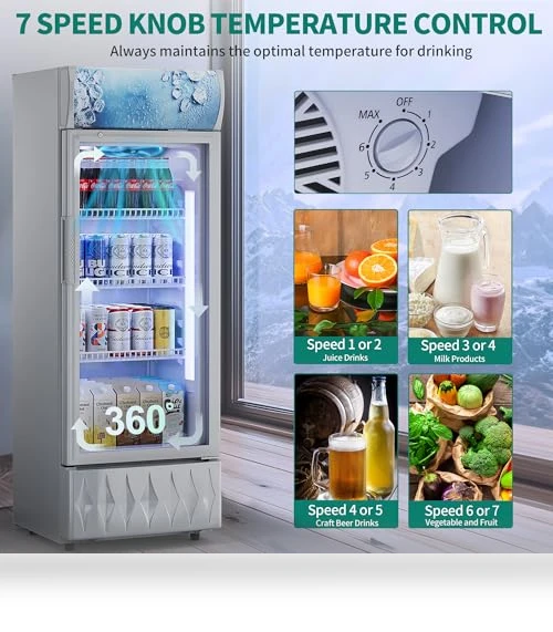Commercial Merchandiser Display Refrigerator — Mini Fridges, YITAHOME