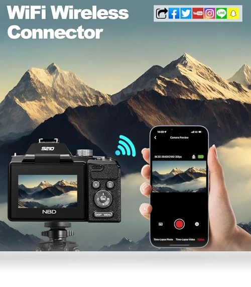 Digital Camera with WiFi & App Control — Compact Digital Cameras, G-Anica