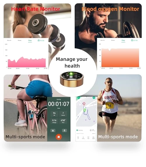 Health Fitness Tracker Ring — Wearable Accessories, UniJethro