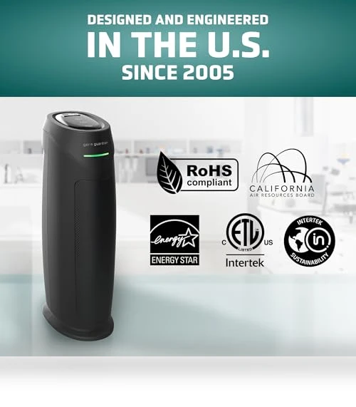 HEPA Air Purifier for Home — Activated Carbon Air Purifiers, GermGuardian