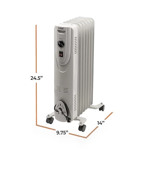 Oil-Filled Radiant Radiator Space Heater — Portable Heating Solutions, EZ-HEAT