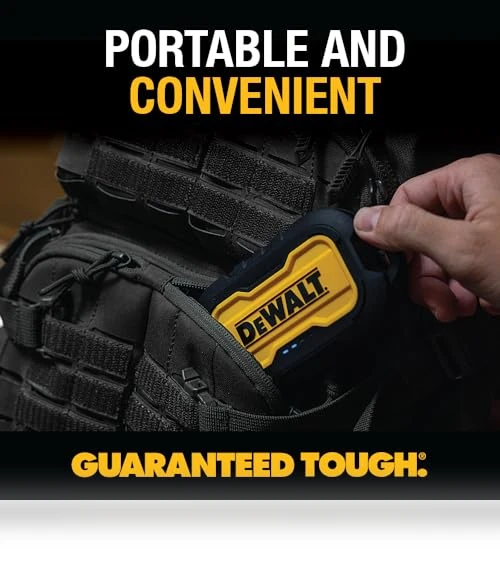 Portable Charger, Power Bank, 10,000 mAh Battery Pack with USB-C Port — Mobile Power Solutions, DEWALT