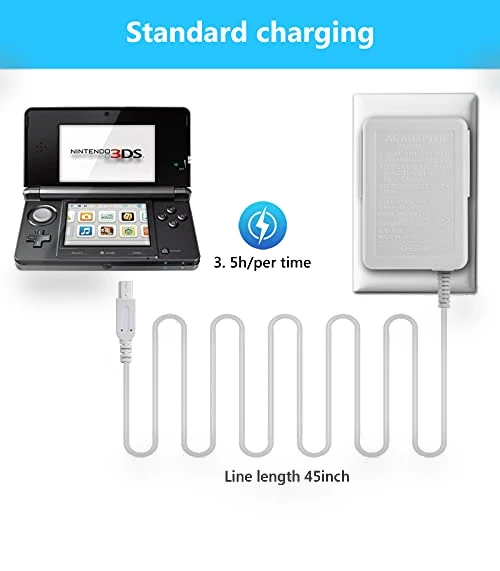 Power Adapter Replacement for Nintendo 3DS/DSi/2DS — Accessories, Trenro