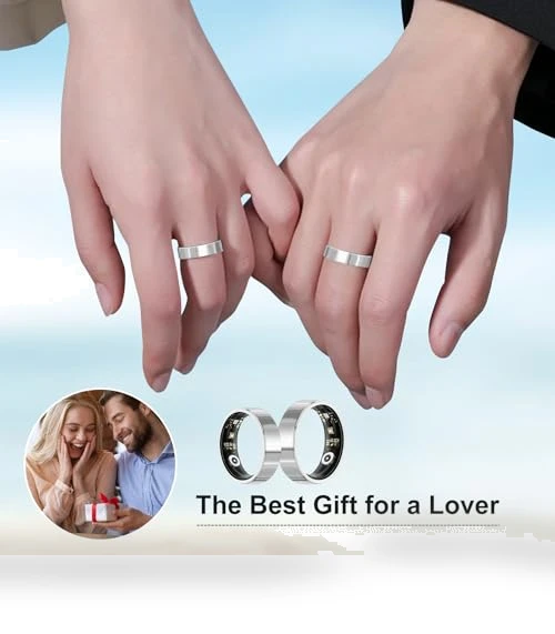 Smart Health Ring Tracker with Charging Case — Smart Rings, OUFANTE