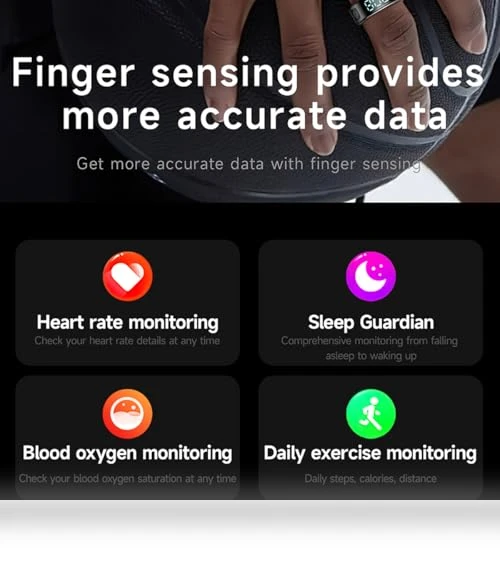 Smart Health Ring with Display Screen — Smart Rings, XiaYchaug
