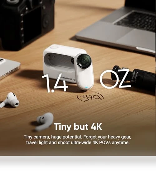 Tiny Portable Vlogging Camera — Camcorder, Insta360