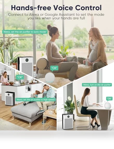 True HEPA Air Purifier with Smart WiFi Control — Activated Carbon Air Purifiers, FRESHDEW