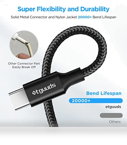 USB to USB C Cable — Charging Solutions, etguuds