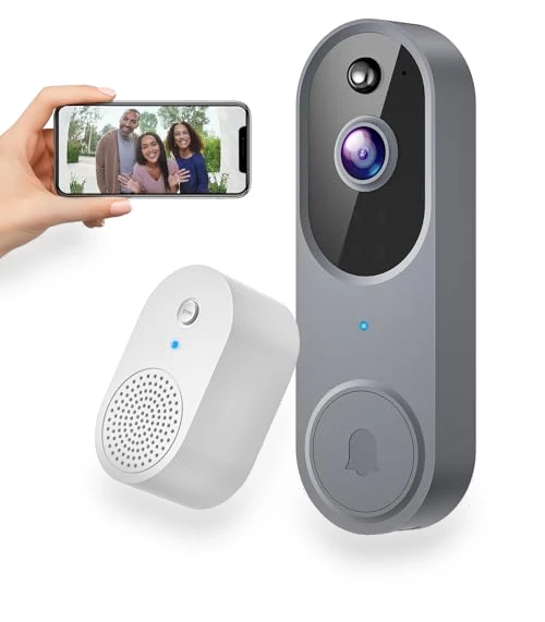 Wireless 1080p Video Doorbell Camera — Smart Home Security, SUNNYJANE