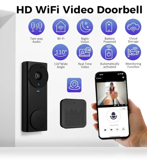 Wireless Video Doorbell Camera — Smart Home Security, Ulooka