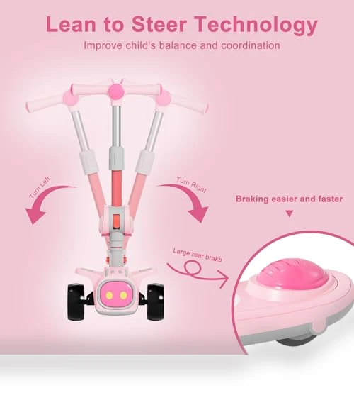 2-in-1 Scooters Kids 3 Wheel Kick Scooter — Push Scooters, Keamaidy