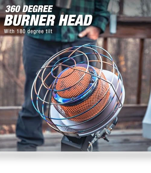 540-Degree 45,000 BTU Radiant Tank Top Portable Propane Heater — Portable Propane Heaters, Mr. Heater