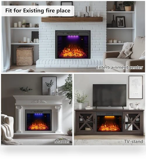 Electric Fireplace with Remote Control — Electric Heating Solutions, Dreamflame